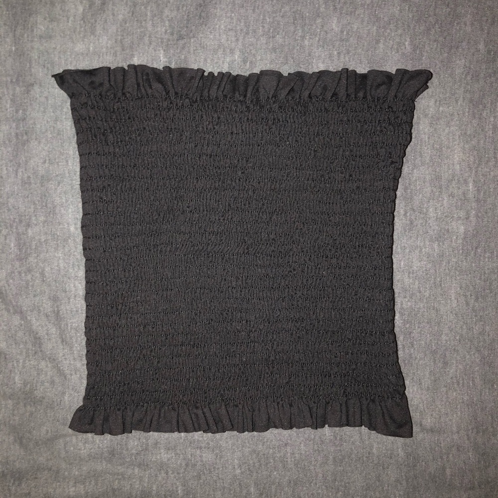 Black bandeau top